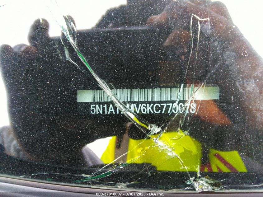 2019 NISSAN ROGUE S/SL/SV - 5N1AT2MV6KC770018