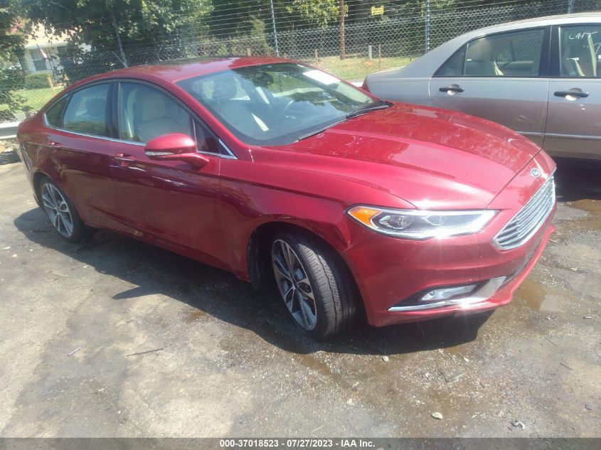 2017 FORD FUSION TITANIUM/PLATINUM - 3FA6P0K94HR162491