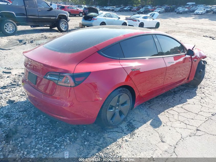 2021 TESLA MODEL 3 STANDARD RANGE PLUS - 5YJ3E1EA4MF099760