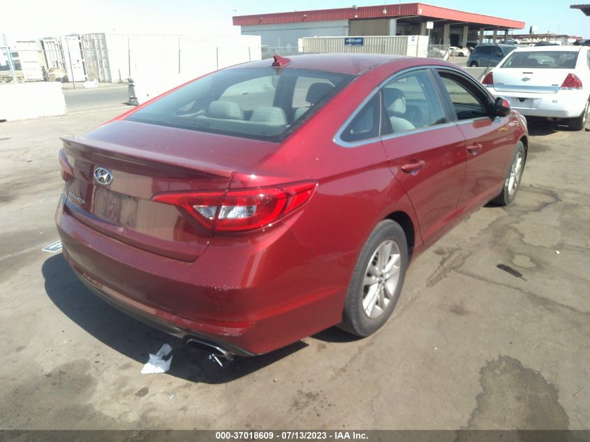 2015 HYUNDAI SONATA 2.4L SE - 5NPE24AF7FH109786