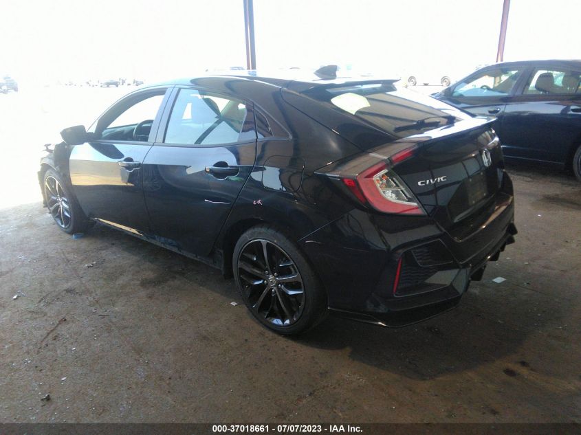 2021 HONDA CIVIC HATCHBACK SPORT - SHHFK7H40MU410632