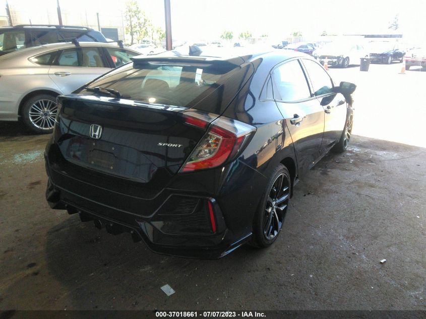 2021 HONDA CIVIC HATCHBACK SPORT - SHHFK7H40MU410632