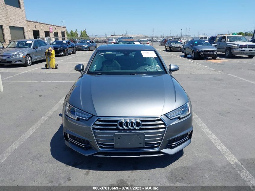 2018 AUDI A4 PREMIUM/TECH PREMIUM - WAUKMAF40JA119172