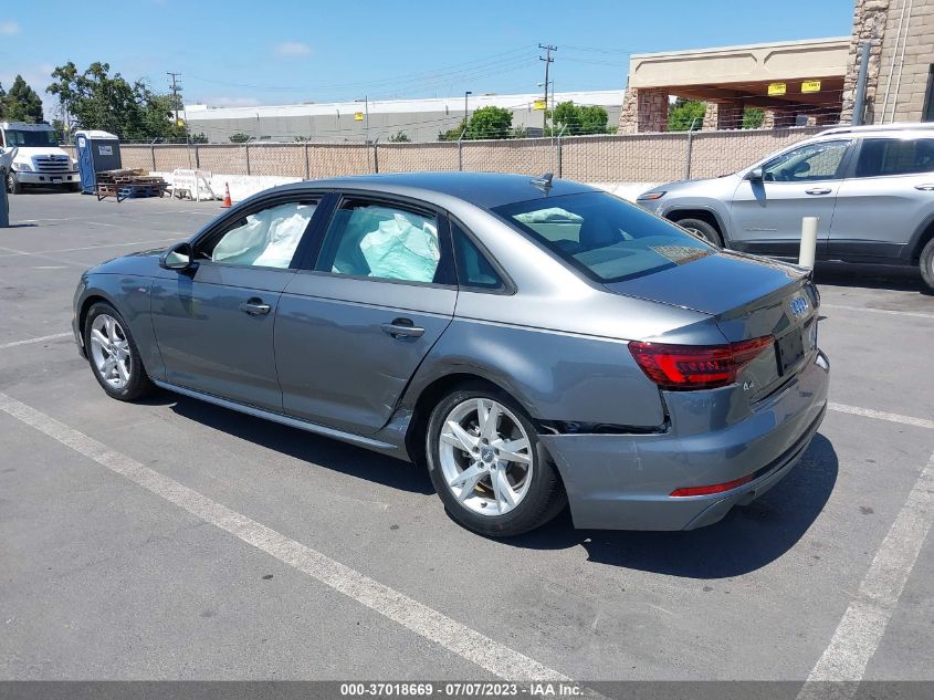 2018 AUDI A4 PREMIUM/TECH PREMIUM - WAUKMAF40JA119172