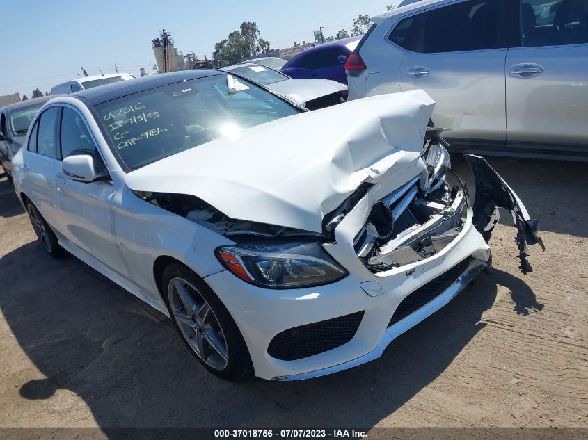 2016 MERCEDES-BENZ C-CLASS C 300 - 55SWF4KBXGU129856