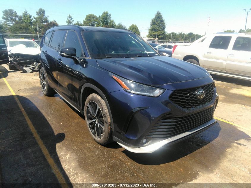 2021 TOYOTA HIGHLANDER XSE - 5TDLZRAH8MS044083