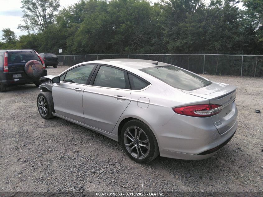 2017 FORD FUSION SE - 3FA6P0HD2HR395331