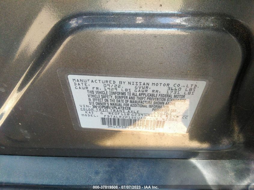 2023 NISSAN KICKS S - 3N1CP5BV1PL473128