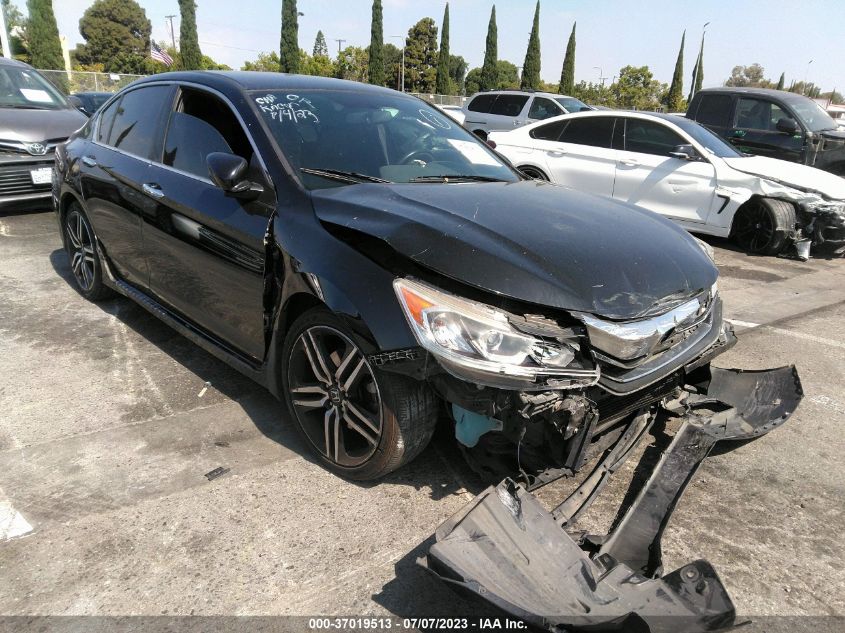 2017 HONDA ACCORD SEDAN SPORT - 1HGCR2F50HA186891