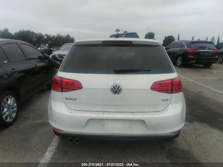 2015 VOLKSWAGEN GOLF TDI - 3VW2A7AU2FM047405