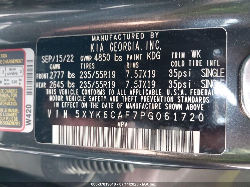 2023 KIA SPORTAGE X-LINE - 5XYK6CAF7PG061720