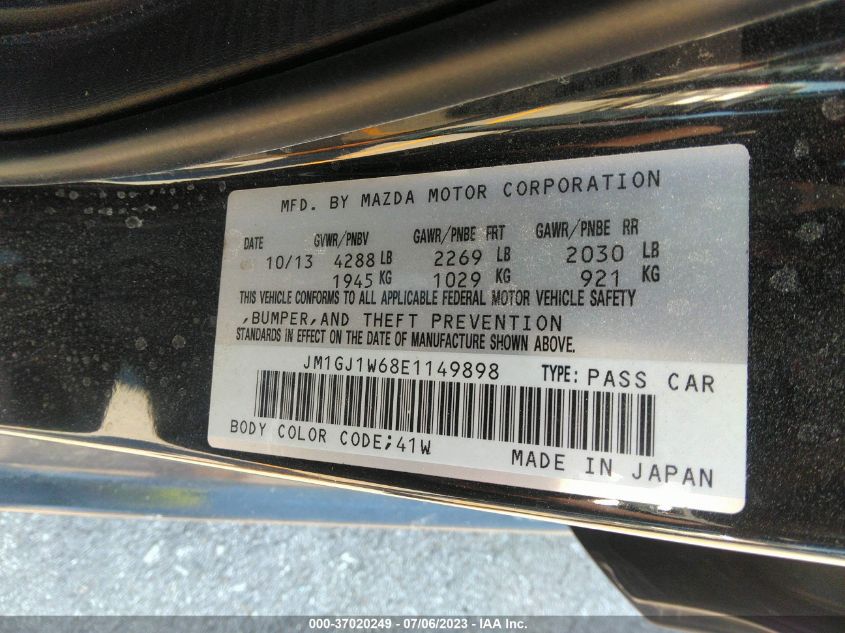 2014 MAZDA MAZDA6 I GRAND TOURING - JM1GJ1W68E1149898