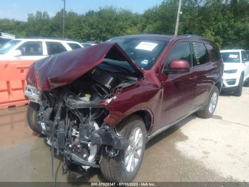 2022 DODGE DURANGO SXT - 1C4RDJAG7NC222876