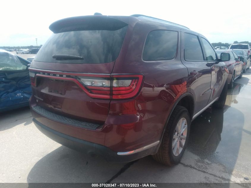 2022 DODGE DURANGO SXT - 1C4RDJAG7NC222876