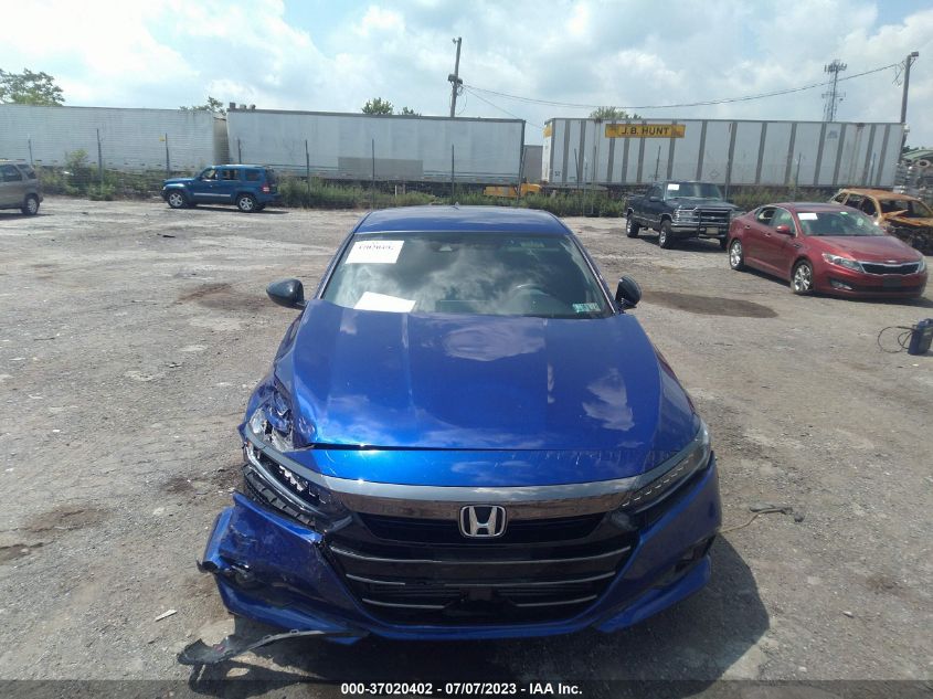 2021 HONDA ACCORD SEDAN SPORT - 1HGCV1F31MA098298