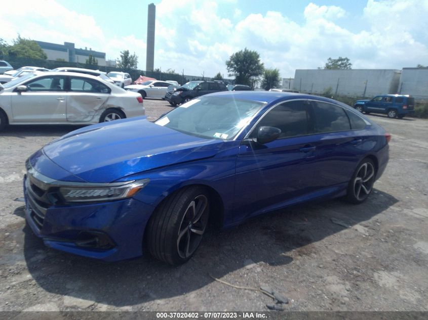 2021 HONDA ACCORD SEDAN SPORT - 1HGCV1F31MA098298