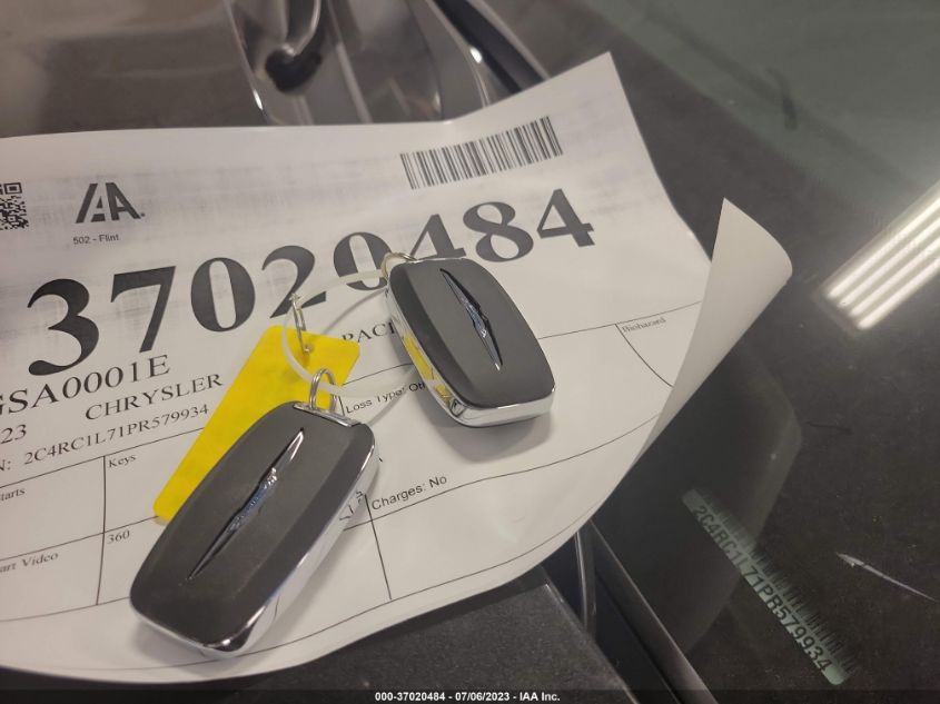 2023 CHRYSLER PACIFICA - 2C4RC1L71PR579934