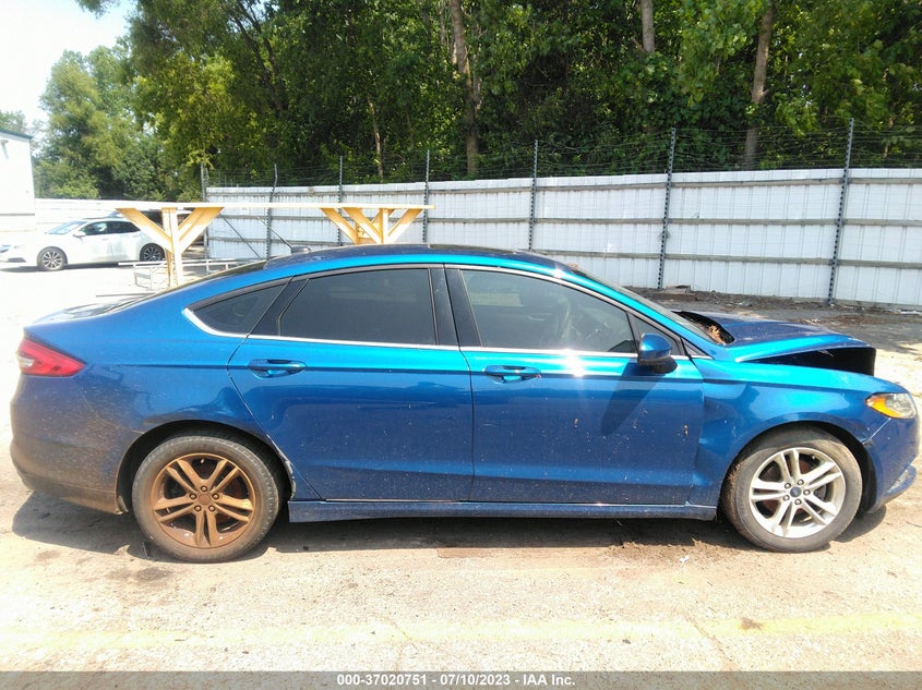 VIN 3FA6P0HD0JR284654 2018 FORD FUSION SE