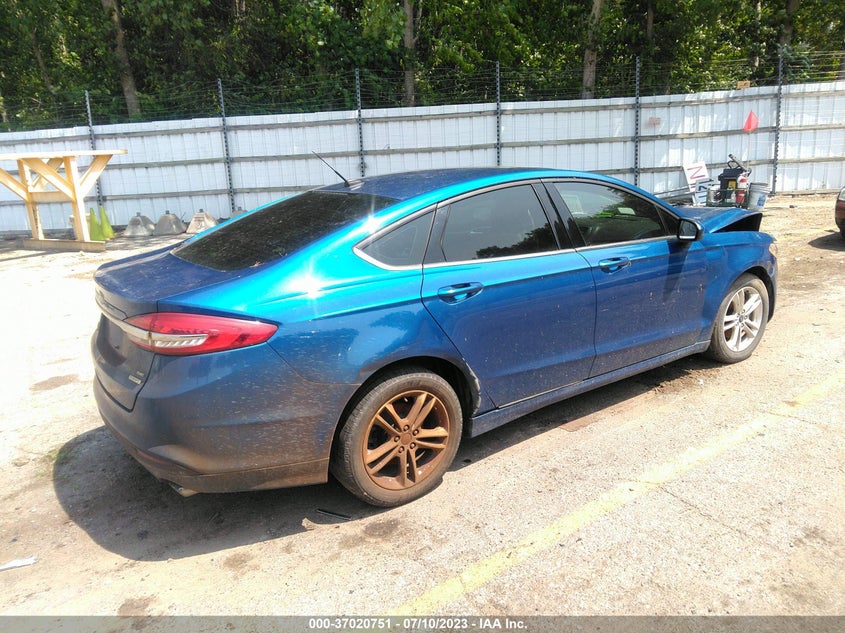 VIN 3FA6P0HD0JR284654 2018 FORD FUSION SE