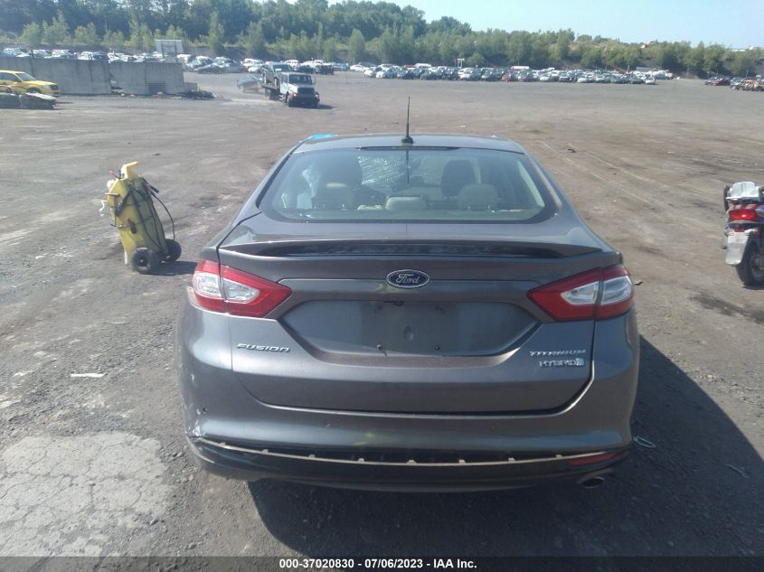 2014 FORD FUSION TITANIUM HYBRID - 3FA6P0RU3ER327467