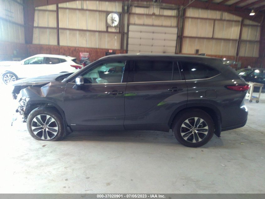 2022 TOYOTA HIGHLANDER HYBRID - 5TDGBRCH9NS549778