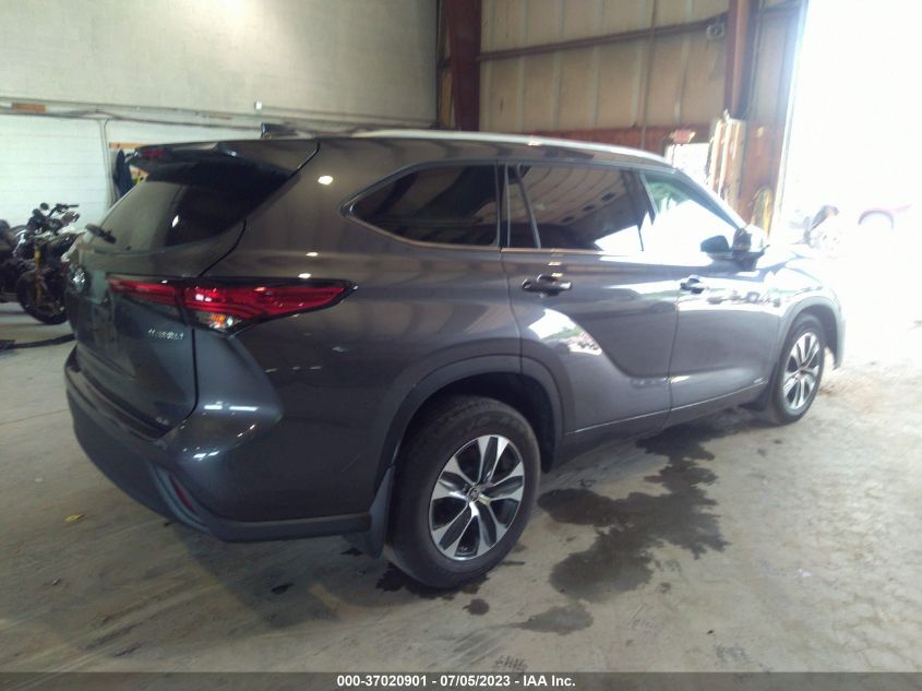 2022 TOYOTA HIGHLANDER HYBRID - 5TDGBRCH9NS549778