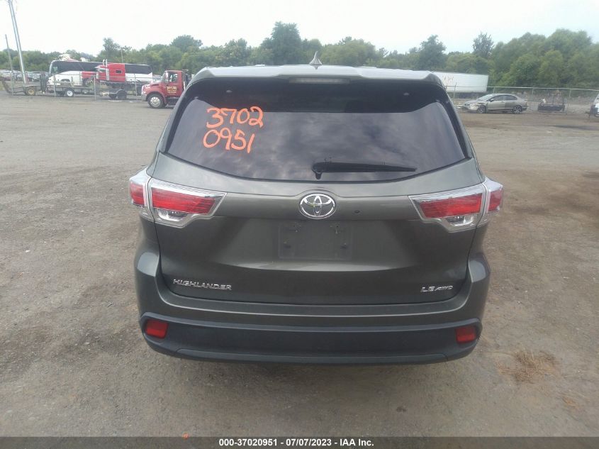 2015 TOYOTA HIGHLANDER LE - 5TDBKRFH8FS074017