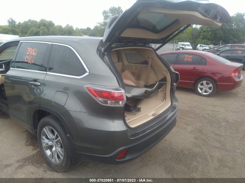 2015 TOYOTA HIGHLANDER LE - 5TDBKRFH8FS074017