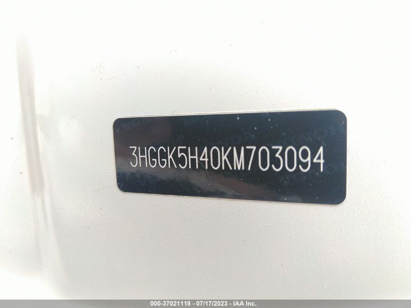 2019 HONDA FIT LX - 3HGGK5H40KM703094