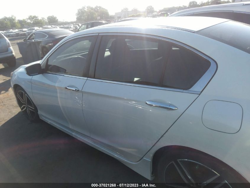 2016 HONDA ACCORD SEDAN SPORT - 1HGCR2F65GA107206