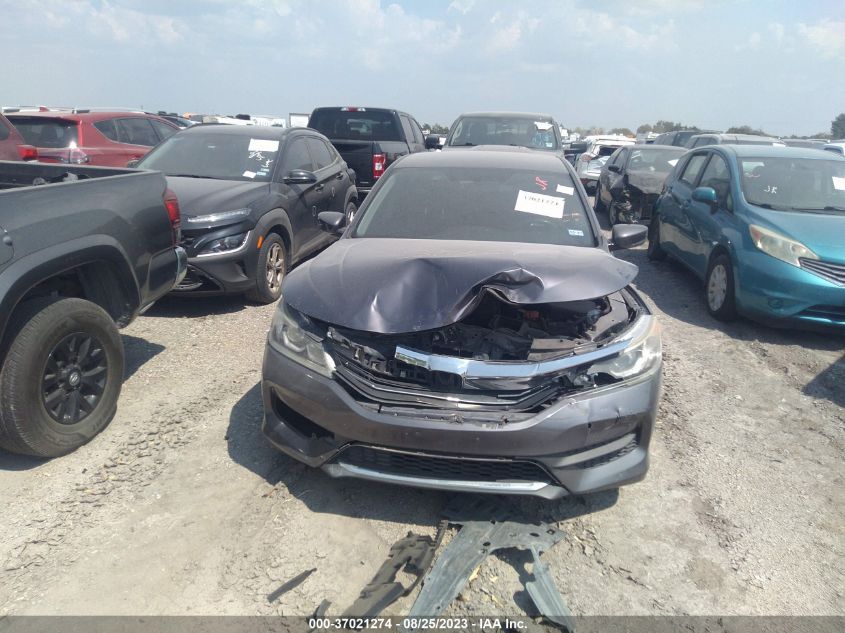 2016 HONDA ACCORD SEDAN LX - 1HGCR2F33GA017574