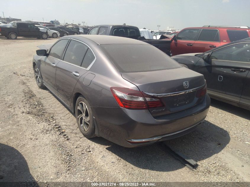 2016 HONDA ACCORD SEDAN LX - 1HGCR2F33GA017574