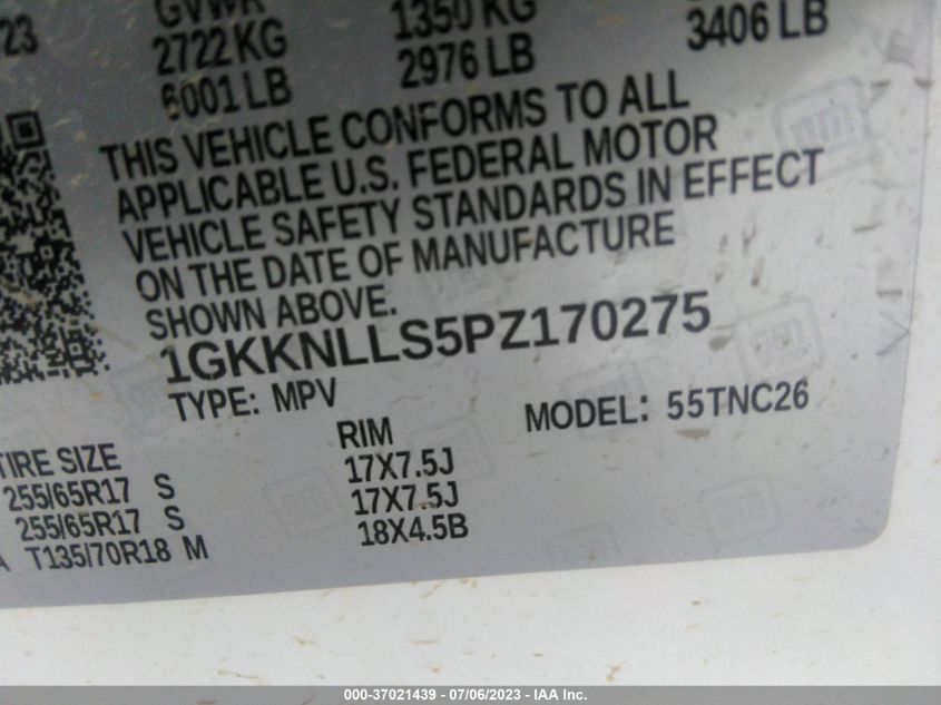 2023 GMC ACADIA AT4 - 1GKKNLLS5PZ170275