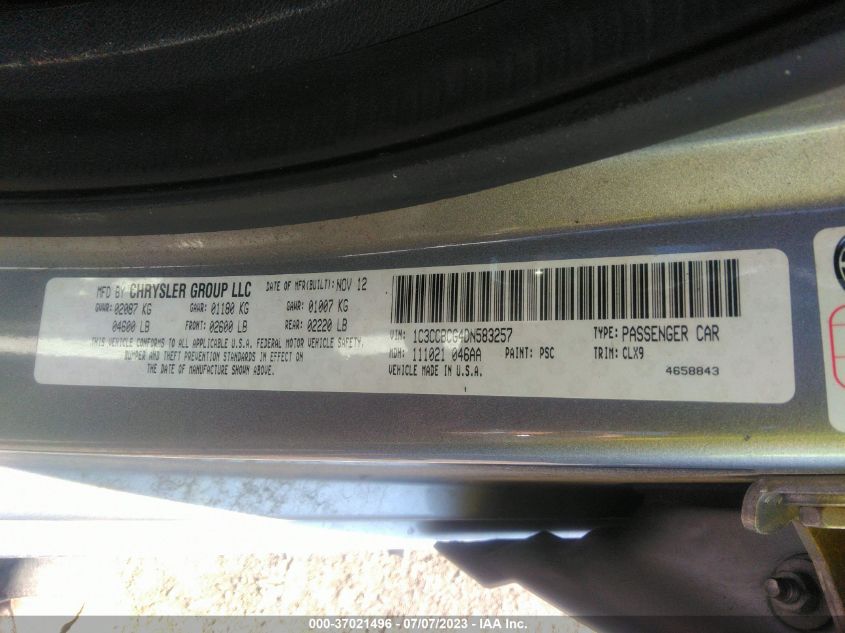 2013 CHRYSLER 200 LIMITED - 1C3CCBCG4DN583257