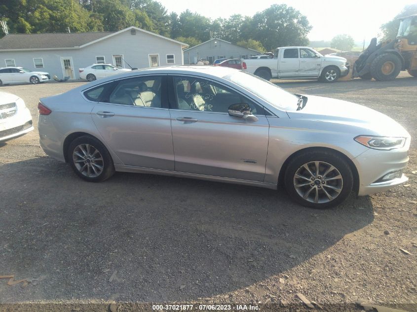 2017 FORD FUSION ENERGI SE - 3FA6P0PU5HR327333
