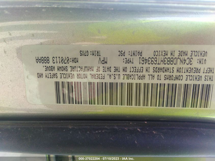 2017 JEEP COMPASS LATITUDE - 3C4NJDBB3HT693461