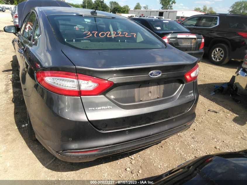 2015 FORD FUSION SE HYBRID - 3FA6P0LU3FR107885