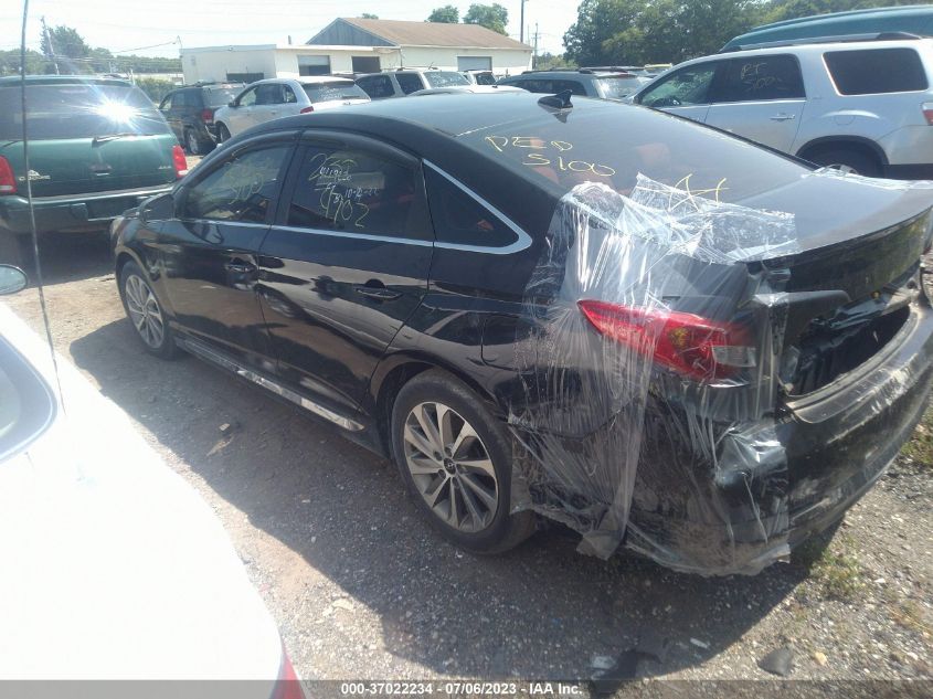 2015 HYUNDAI SONATA 2.4L SPORT - 5NPE34AF6FH027870