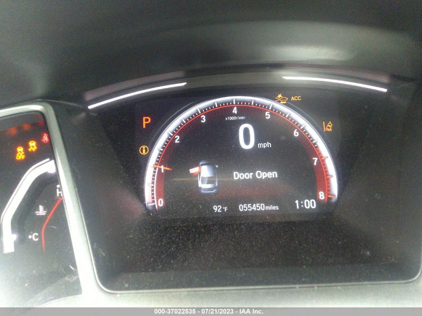 2019 HONDA CIVIC SEDAN SPORT - 19XFC2F8XKE008854