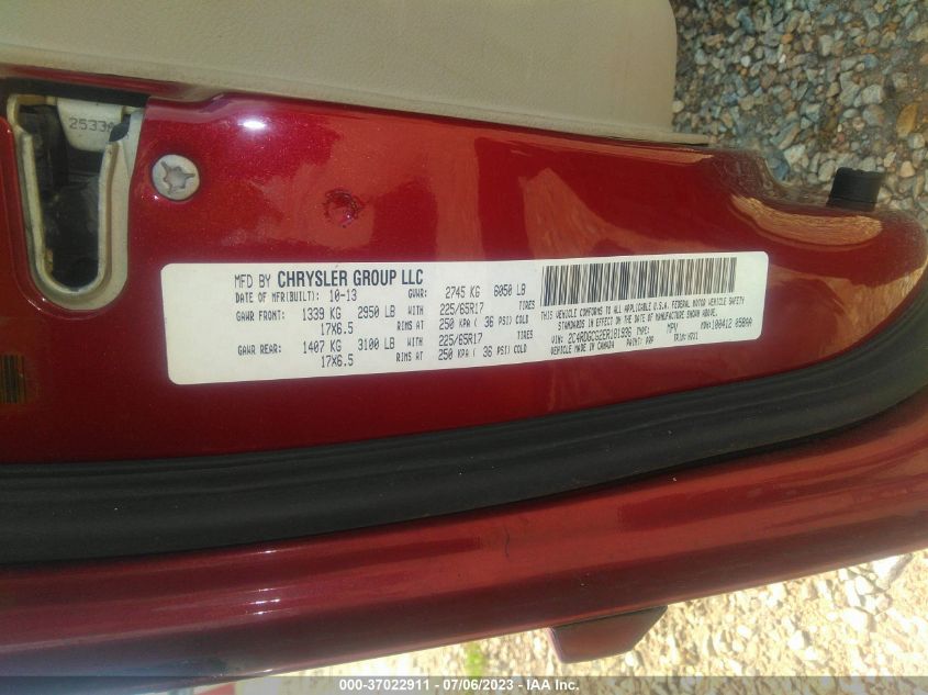 2014 DODGE GRAND CARAVAN SXT - 2C4RDGCG2ER181936