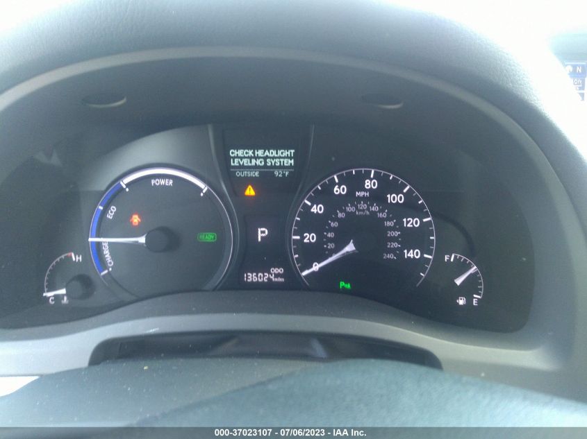 2013 LEXUS RX 450H - JTJBC1BA1D2441803