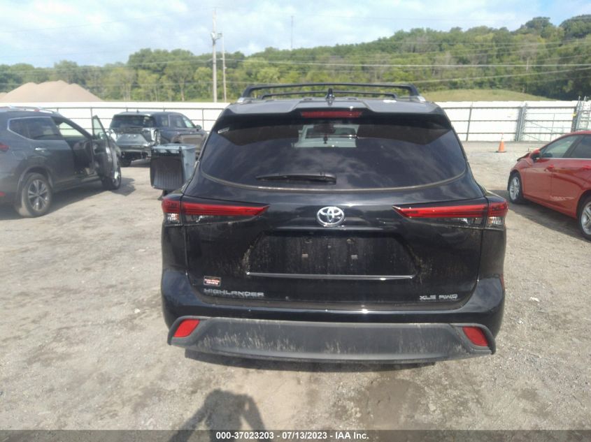2022 TOYOTA HIGHLANDER XLE - 5TDGZRBH3NS239624