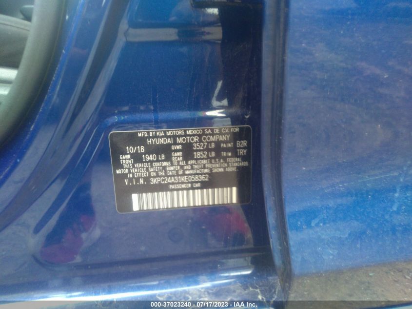 2019 HYUNDAI ACCENT SE/SEL - 3KPC24A31KE058362