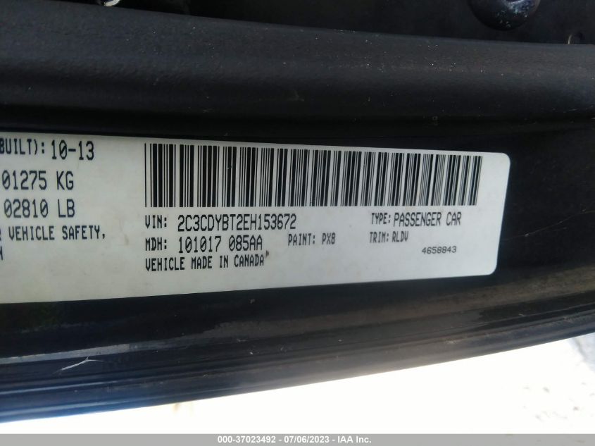 2014 DODGE CHALLENGER R/T - 2C3CDYBT2EH153672