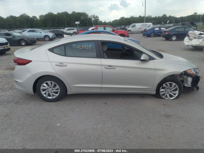 2017 HYUNDAI ELANTRA SE - KMHD74LF1HU095575