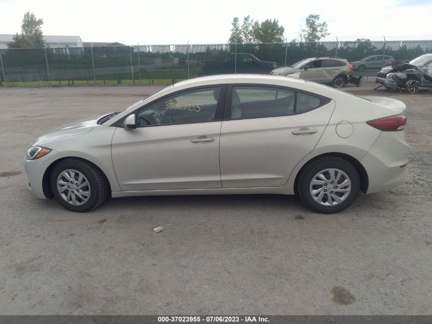 2017 HYUNDAI ELANTRA SE - KMHD74LF1HU095575