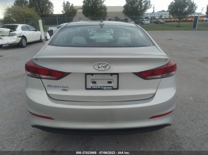2017 HYUNDAI ELANTRA SE - KMHD74LF1HU095575