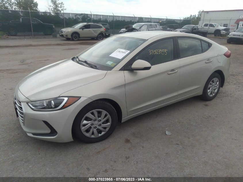 2017 HYUNDAI ELANTRA SE - KMHD74LF1HU095575