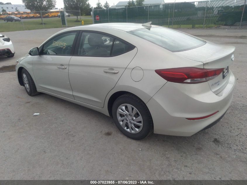 2017 HYUNDAI ELANTRA SE - KMHD74LF1HU095575