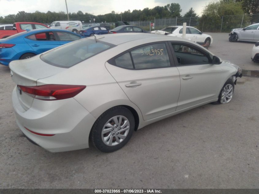 2017 HYUNDAI ELANTRA SE - KMHD74LF1HU095575